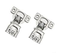 Pack of Two Soft Close Concealed Cabinet Hinges Built from Heavy Duty Steel with an Innovative Adjustment Mechanism and Robust Design (1-1/4)