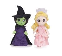 Pack of Two Wicked 10" / 25cm Glinda the Good Witch and Elphaba Thropp the Wicked Witch Soft Plush Toy Dolls