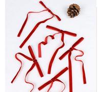 Pack of velvet bows for Christmas decoration, available in sets of 12 or 24, for elevating the look of trees, wreaths, and stairs (24 creditscard)