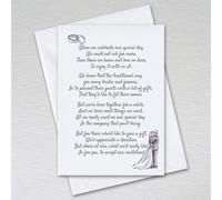 Pack of Wedding Money Request Poems on A6 Cards Asking for Money Cash Gift Wish (Pack of 50 with Envelopes)