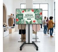 Pack Philips D-Line 32-inch Display + B-Tech BT7504 Mobile Stand A compact digital signage solution featuring a 32-inch Philips screen and a B-Tech