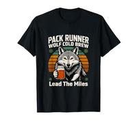 Pack Runner Wolf Cold Brew Lead The Miles T-Shirt