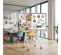 Pack Samsung Flip Pro WMFX 65-inch Interactive Display + Neomounts Mobile Stand A comprehensive solution featuring a 65-inch 4K interactive display