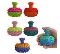 Pack Small Desk Fidgets - Silicone Quiet Sensory Finger Toys | Portable Stress Relief Set, Multi Texture Tactile Grips, Non Distracting Classroom and Airplane Travel Accessory
