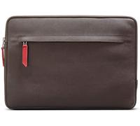 Pack & Smooch Leather Case Compatible with MacBook Pro 14 | Vegetable tanned leather, colour: dark brown, angus