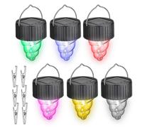 Pack Solar Light Bulbs Outdoor Waterproof Hanging Solar Powered Lights for Garden Camping