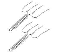 Pack Stainless Steel Turkey Lifting Forks for BBQ