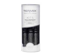 Pack Termix Profesional Hairbrush- Aluminum thermal hairbrush with nylon bristles, ideal for all types of hairstyles- it includes 5 diametres Ã˜ 17, 23, 28 , 32 , 43 mm