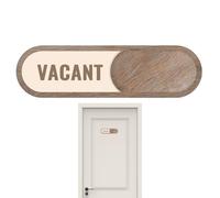 Pack Vacant - Occupied Sliding Door Sign | Reserved Vacant Sign | Slider Door Indicator | Elegant Wooden Privacy Indicator Sign - Changeable Decor For Lactation Rooms Hotels Offices & Quiet Private