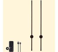 Pack Wall Light LED Rechargeable Slender Barlinear Adjustable Wall Lights With Remote Control Dimmable Without Power Connection Removable 5200mAh Battery Magnetic Wall,100CM