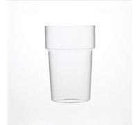 Pack x 10 Reusable Stacking Half Pint Plastic Glasses - Crystal Polystyrene CE Stamped to Rim