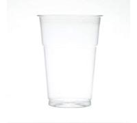 Pack x 25 Strong Disposable Plastic 1/2 Pint Glasses. CE Stamped to Rim