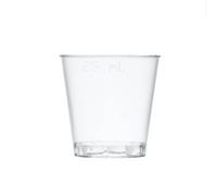 Pack x 50 Disposable Stacking Plastic Shot Glass 25ml