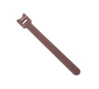 Pack Zip Ties,50pcs Releasable Cable Ties Nylon Hook Loop Wrap Zip Bundle Fastener Straps Detachable T-Type Wire Organizer(Brown,200mm)