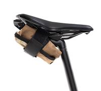 PACK2RIDE Blossom Bike Saddle Roll Bag - Water Resistant, Durable Cordura Fabric & Bicycle Tool Kit Holder - Under Seat Storage, Bike Pouch, Seat Roll for Road, Gravel Cycling (Brown)