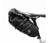 PACK2RIDE Inova Light Bike Saddle Bag - Water Resistant Bike Frame Bag, Handlebar & Saddle Bag for Bicycles, Gravel Bike Accessories, Bike Panniers (Black)