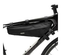PACK2RIDE Mira Bike Frame Bag - Water Resistant, Durable Cordura Fabric & Bicycle Equipment Bag - Bike Storage, Bikepacking Pouch, Gravel, Road, Mountain Bike Accessories (Black)