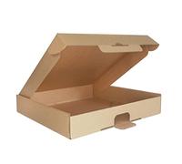 PACK4YA 270×270×45mm Small Parcel Postal Boxes Royal Mail PiP Corrugated Cardboard Boxes for Posting, Brown Square Mailing Postage Shipping Boxes for Small Business or Gift (10 Pieces)