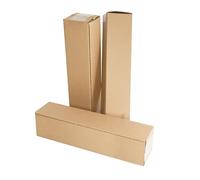 PACK4YA 330×75×75mm Long Corrugated Cardboard Boxes Royal Mail Small Parcel Postal Boxes for Posting Brown Mailing Postage Shipping Box for Small Business, Storing or Gift (10 Pieces)