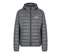 Packable Core Identity Hooded Coat - male - Emporio Armani EA7 - Winter Jackets - Gray - S - Jackets S