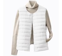 Packable Ultralight Down Gilet Ladies Puffer Women Quilted Waistcoats Sleeveless Jacket Body Warmer Vest for Plus Size Womens Bubble Feather Puffa Bodywarmer