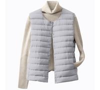 Packable Ultralight Down Gilet Ladies Puffer Women Quilted Waistcoats Sleeveless Jacket Body Warmer Vest for Plus Size Womens Bubble Feather Puffa Bodywarmer