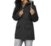 Packable Waterproof Jacket Womens Long Windbreaker Ladies Softshell Rain Jacket Outdoor Windproof Raincoat Running Golf Cycling Packable Jacket with Hood Breathable Sports Overcoat