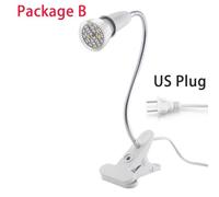(Package B US plug) 28 LED Bulb Full spectrum Plant Grow Light lamp Dual Head plants flowers growing lights Indoor Hydroponic greenhouse grow tent