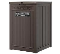 Package Delivery Box for Porch, 48 Gallon Storage Box with Lockable Secure, Large Double Wall Resin Outdoor Package Delivery and Waterproof Deck Box