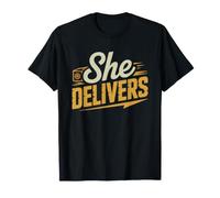 Package Delivery Driver Woman Breaking Records Every Route T-Shirt