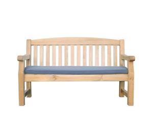 Package - Emily 3 Seater Bench And Pad - Dark Grey By Zest Outdoor Living