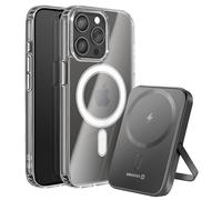 Package for iPhone 15 Pro with Bi-material Case and 5000 mAh External Battery