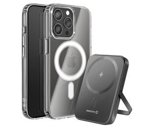 Package for iPhone 15 Pro with Bi-material Case and 5000 mAh External Battery