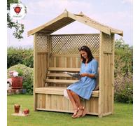 Package - Hampshire Arbour And Green Seat Pad By Zest Outdoor Living