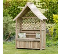 Package- Norfolk Arbour And Stone Seat Pad By Zest Outdoor Living