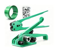 Packaging And Strapping Kit, Heavy-Duty Pallet Wrapping Toolset, Includes Heavy-Duty Strapping Sealer, PET Strapping, And Metal Buckles, Suitable For All Types Of Packaging(330m)