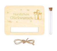 Packaging for money gifts for weddings, with test tube, wedding card, money gift packaging made of wood, wedding gift for the bride and groom, card funny