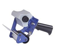 Packaging Heavy Duty Box Packing Tape Gun Dispenser - 75mm for 3" Inches Tape Use with 72 MM Wide Tape Rolls, with Safety Guard & Adjustable Brake for Packing Box Moving House Essentials (Blue)