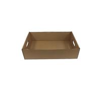 Packaging Now Kraft Cardboard Trays Hampers with Handles (50)