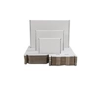 Packaging Now Large Letter Postal Boxes, C4/A4, 332mm x 245mm x 20mm, Pack of 50, White Royal Mail Compatible Cardboard Boxes