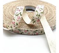 Packaging Ribbon 20yds 15mm Butterfly/Flower Ribbon Handmade Design Printed Ribbons for Wedding Decoration DIY Sewing Fabric(Color48)