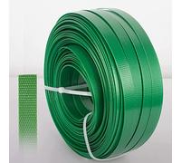 Packaging Smooth Green 5/8" x 320’ Polyester (PET) Strapping, 1500 lbs Break Strength, Green - UV, Water, and Rust Resistance - Affordable and Lightweight Poly Strapping