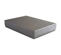 Packaging World A4 Eco-friendly Luxury Rigid Presentation Gift Box, 315 x 220 x 53mm, Grey | Deep Gift Box Suitable For Clothes, Books, Stationery & More | 2-Piece Design, Recyclable, Kraft Paper