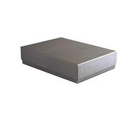 Packaging World A5 Eco-friendly Luxury Rigid Presentation Gift Box, 238 x 173 x 53mm, Grey | Deep Gift Box Suitable For Clothes, Books, Stationery & More | 2-Piece Design, Recyclable, Kraft Paper