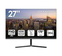 Packard Bell AONELAS 27 Inch Monitor FHD 1920 x 1080 Computer Monitor, 75 Hertz, 5 Milliseconds, Ultrawide Monitor, VESA Mount, Tilt Adjustment, VGA and HDMI Monitor, Basic Monitor and Gaming Monitor