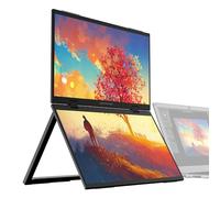 Packard Bell airFrame Dual 15.6" Portable Monitor, USB-C and HDMI, Vertical Stackable Display