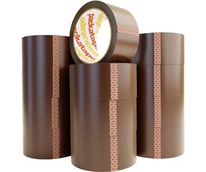 Packatape - 12 Rolls Per Pack 48MM x 66M Brown Packaging Tape for Parcels and Boxes. This 12 rolls pack of Heavy Duty Brown Packing Tape Provides a Strong, Secure and Sticky Seal for your Boxes