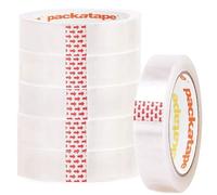 Packatape Cellotape 6 Extra Long Transparent Tape Rolls at 24mm x 66m - Clear Tape Ideal for Gift Wrap Christmas Birthday Home or Office - Clear Stationery Tape