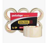 Packatape Packing Tape Extra Strong 6 Rolls Clear