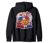 Packed With Pride Kawaii 4th of July Picnic Zip Hoodie
